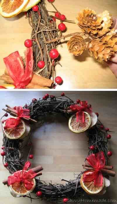 Homemade Christmas Wreaths how to make a Christmas wreath