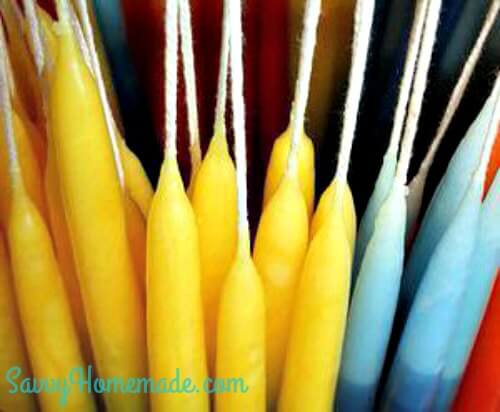 homemade dipped candles