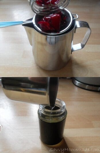 making a rose infusion