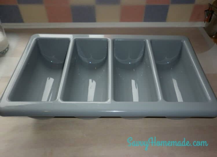 cutlery bin as a soap mold