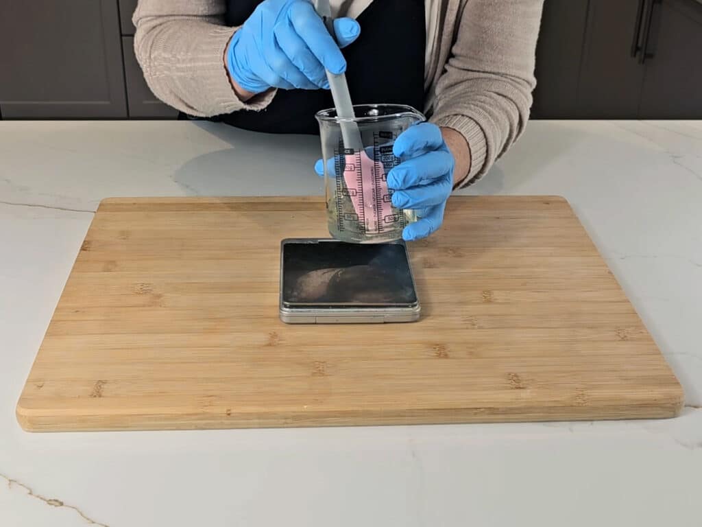 Add the fruit extracts and the aloe vera powder