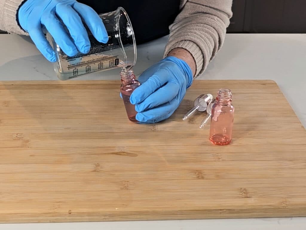 Transfer the serum to a suitable bottle