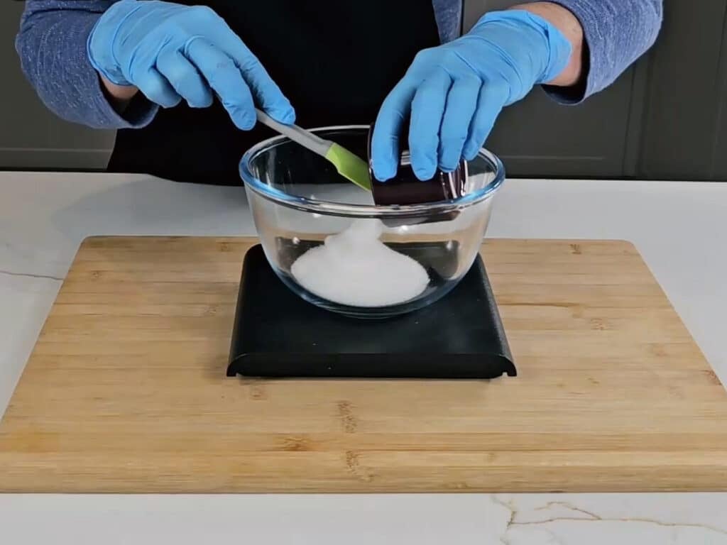 Sea salt and dead sea salts in a medium-sized mixing bowl