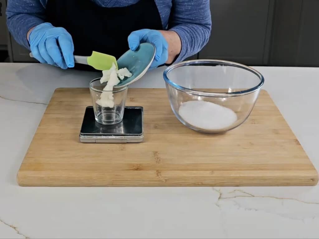 coconut oil into a small heatproof container