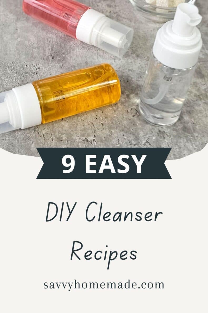 DIY Cleanser Recipes pin