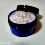 DIY rose face scrub