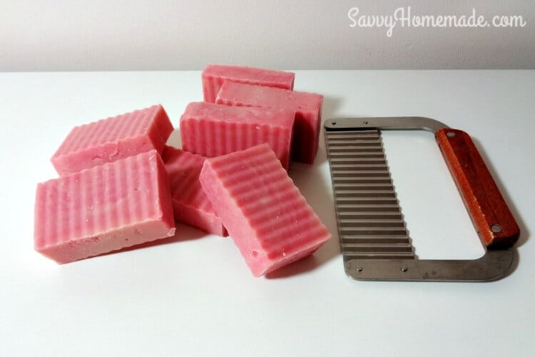 buttery homemade rose soap