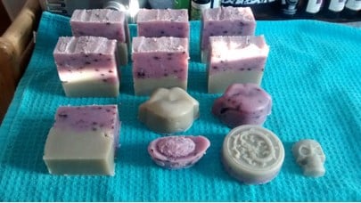 homemade lavender soap