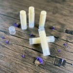 homemade vegan lip balm