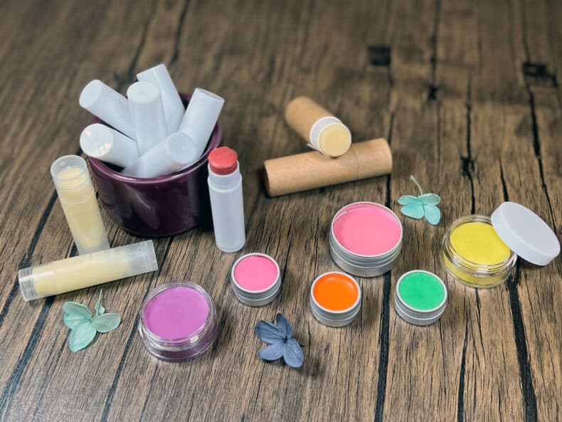 several DIY lip balms all made with natural ingredients several DIY lip balms all made with natural ingredients