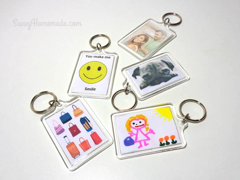 DIY Photo keychains