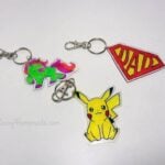 Personalized DIY keychains using plastic
