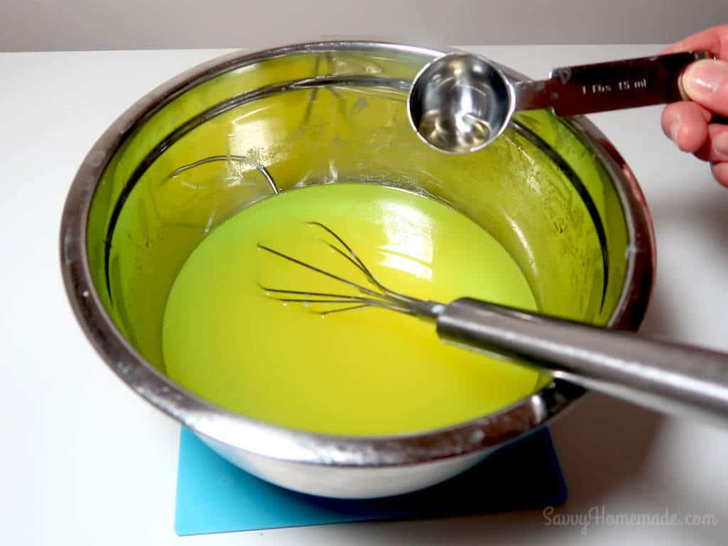 stir in your fragrance so that it is fully distributed