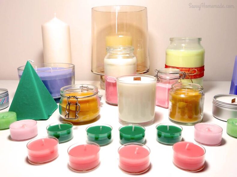 Homemade candles