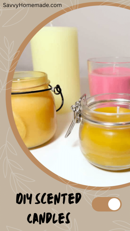 DIY scented candles pin