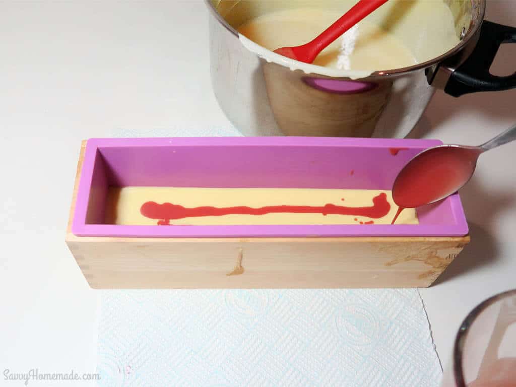 How to swirl cold process soap step 11