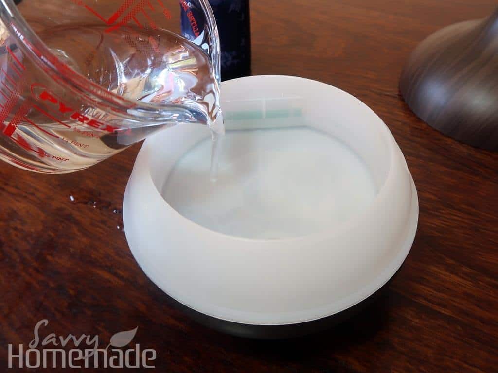 You Need a Diffuser: Fill your diffuser with water up to the wax water line