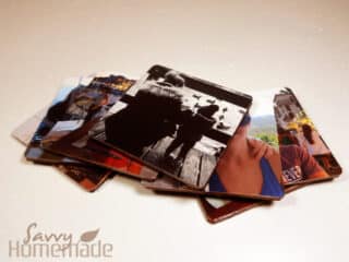 Homemade coasters using your own pictures!