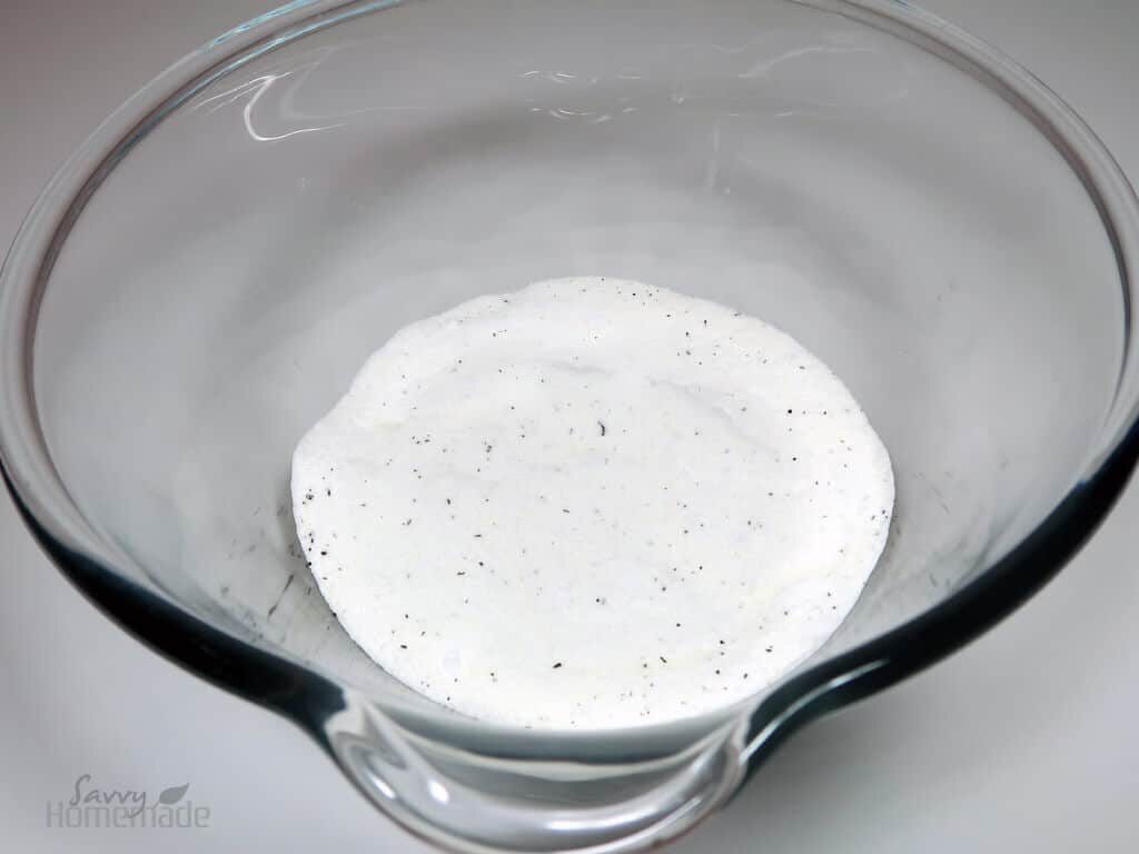 Weigh your dry and wet ingredients in seperate bowls.