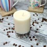 DIY coffee bean candle