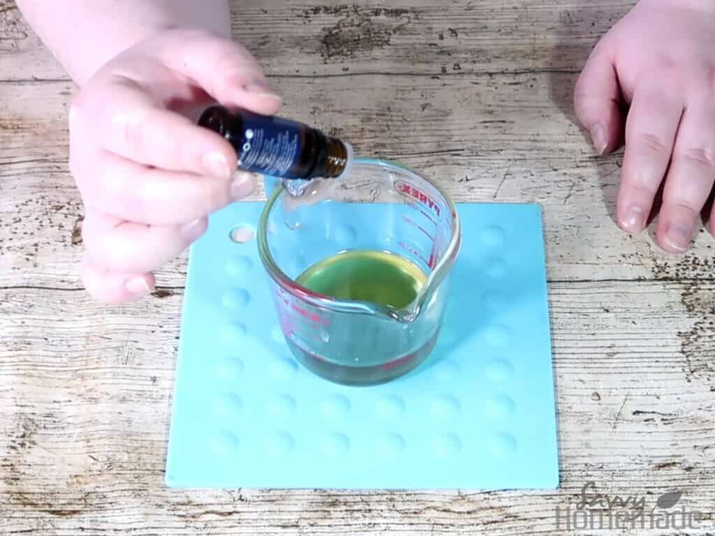 Allow to cool for a few minutes, and then add your essential oil