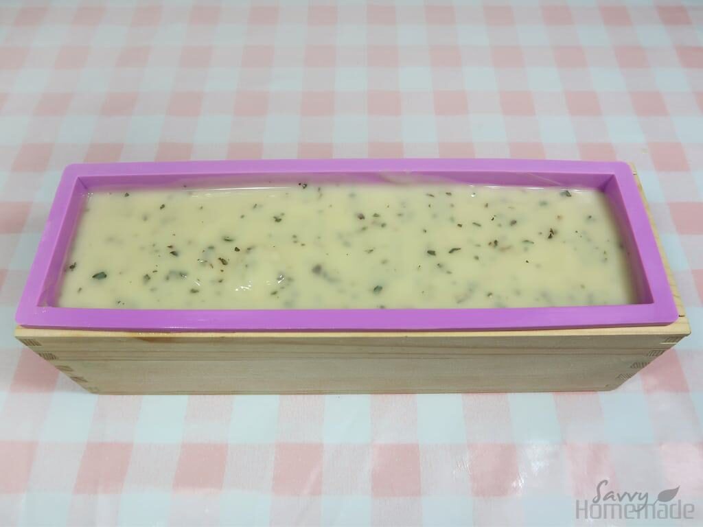 Step 7: Pour into your mold and leave for 24-48 hours before removing