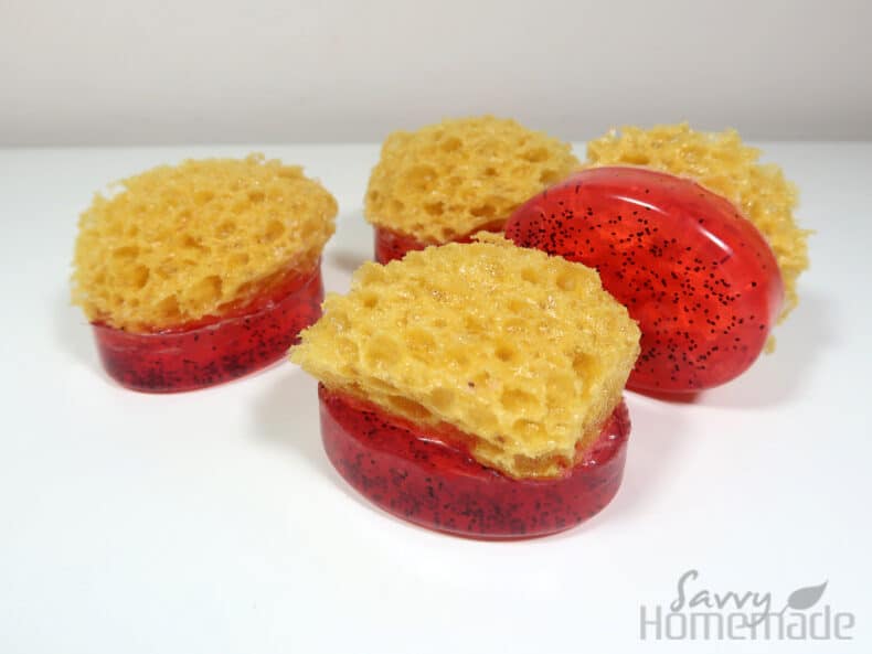 melt and pour sponge soap
