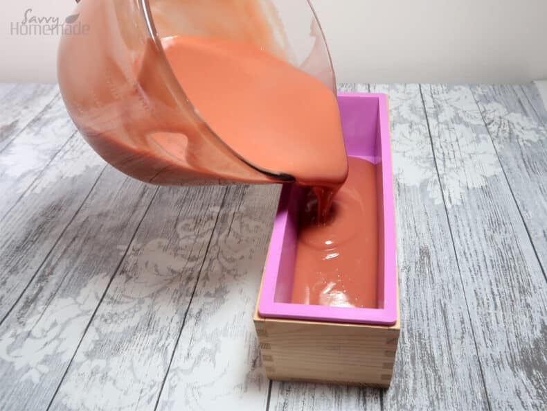 making pink clay soap making pink clay soap