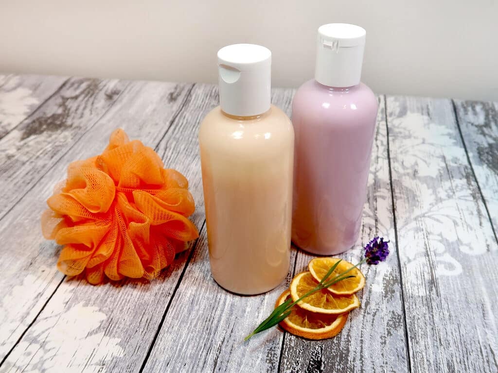 creamy homemade body wash