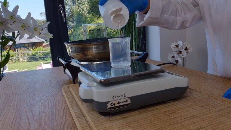 Place the glycerine into a small beaker/container Place the glycerine into a small beaker/container