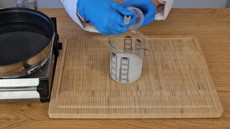 add the glycerine and xanthan gum mixture add the glycerine and xanthan gum mixture