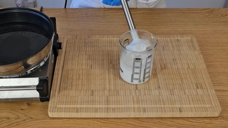 Once the Olivem1000 has melted remove the container from the heat Once the Olivem1000 has melted remove the container from the heat