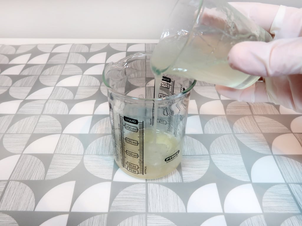 Step 3: Combine the glycerine/gum mixture with your surfactants/essential oils