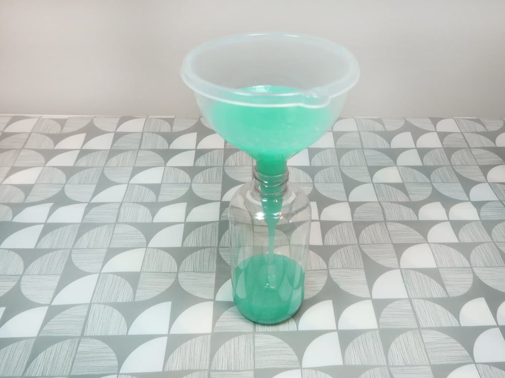 Step 8: Trasnfer to a PET plastic bottle