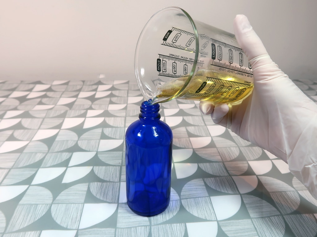 Pour the contents into your bottle