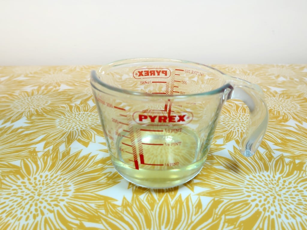 Allow to cool until it begins to look opaque