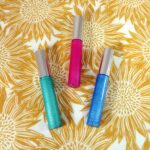 3 diy gel eyeshadow's of different colors sit together
