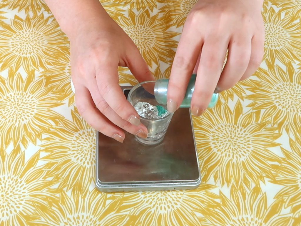 Mica is added to the aloe vera gel
