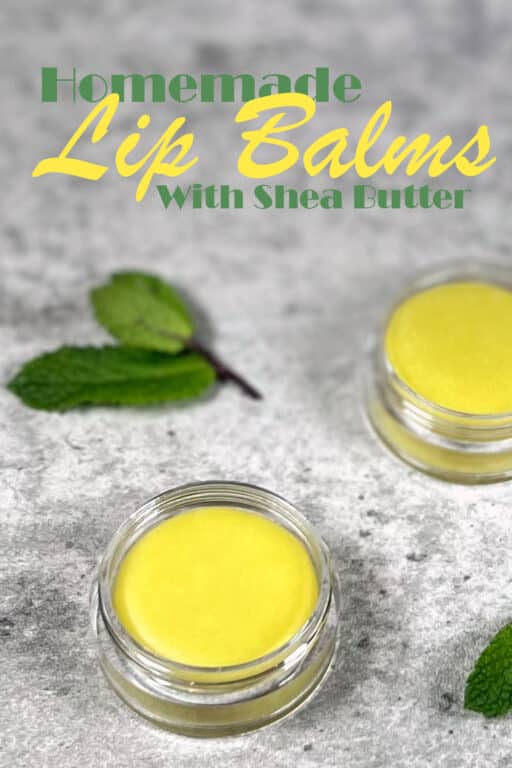 diy lip balm with shea butter and peppermint
