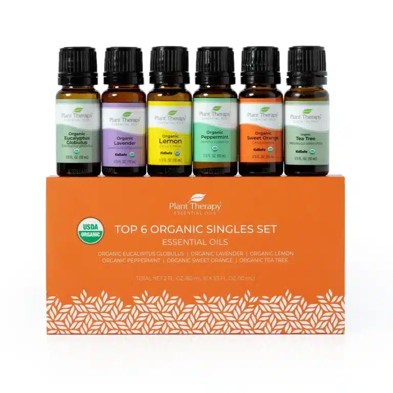 Plant Therapy Top 6 Organic Essential Oil Set
