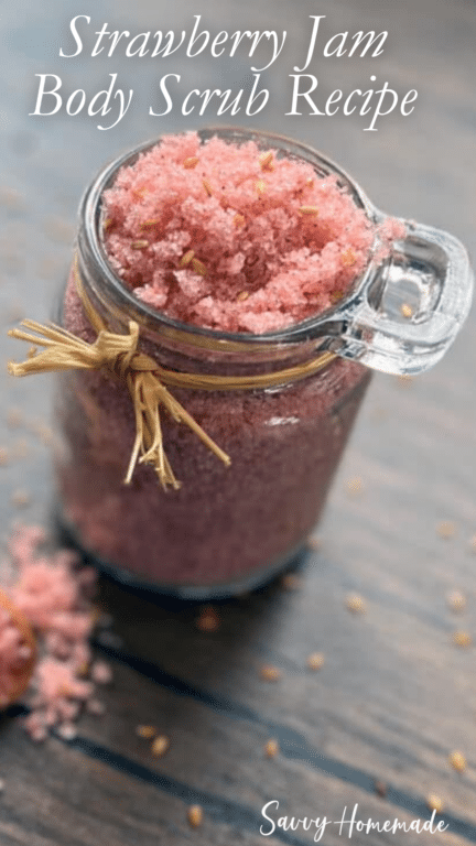 strawberry jam body scrub pin