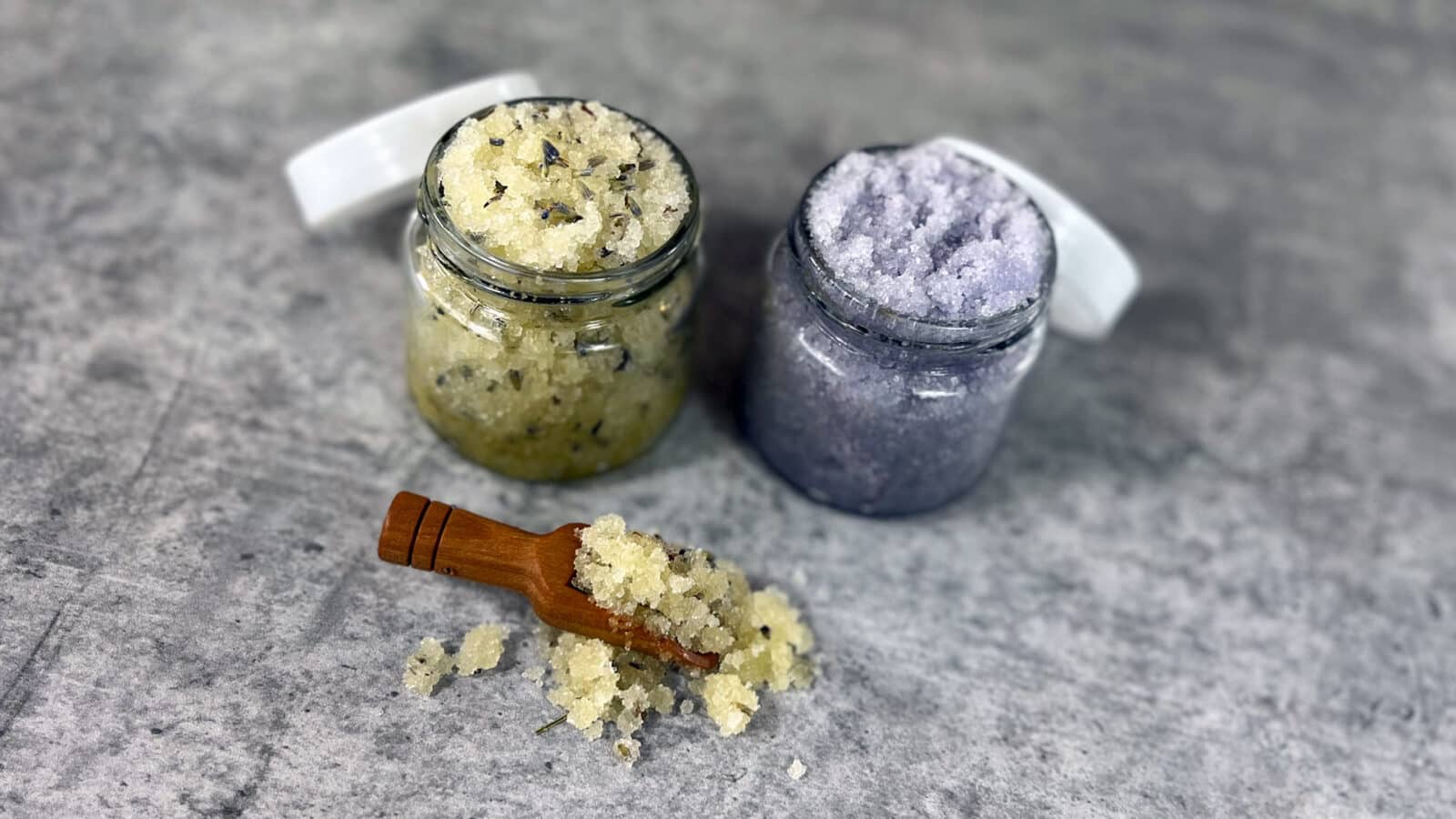 DIY lavender sugar scrubs
