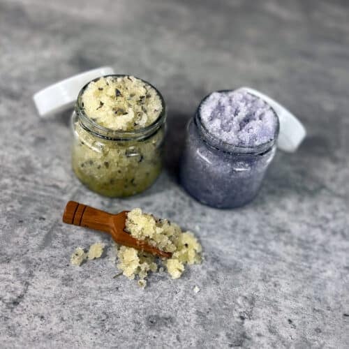 DIY lavender sugar scrubs