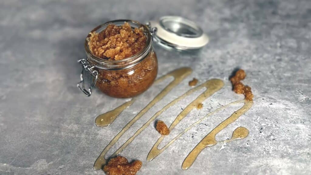 brown sugar and honey body scrub