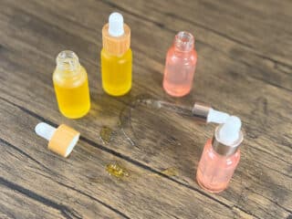 two diy face serums