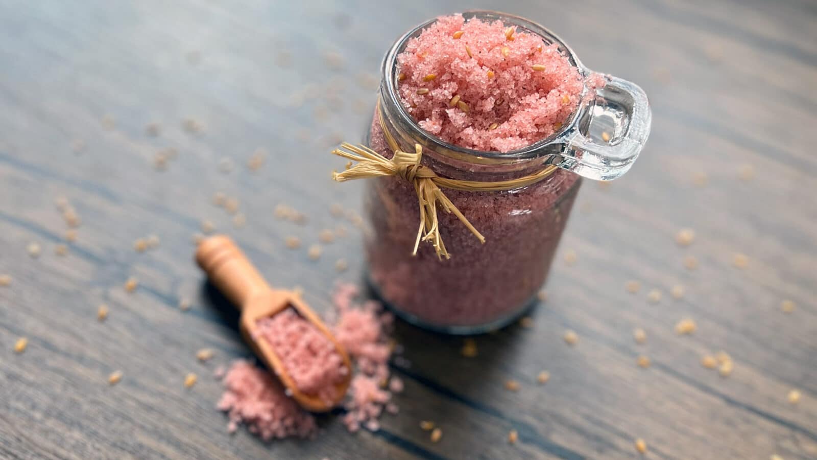 strawberry salt scrub