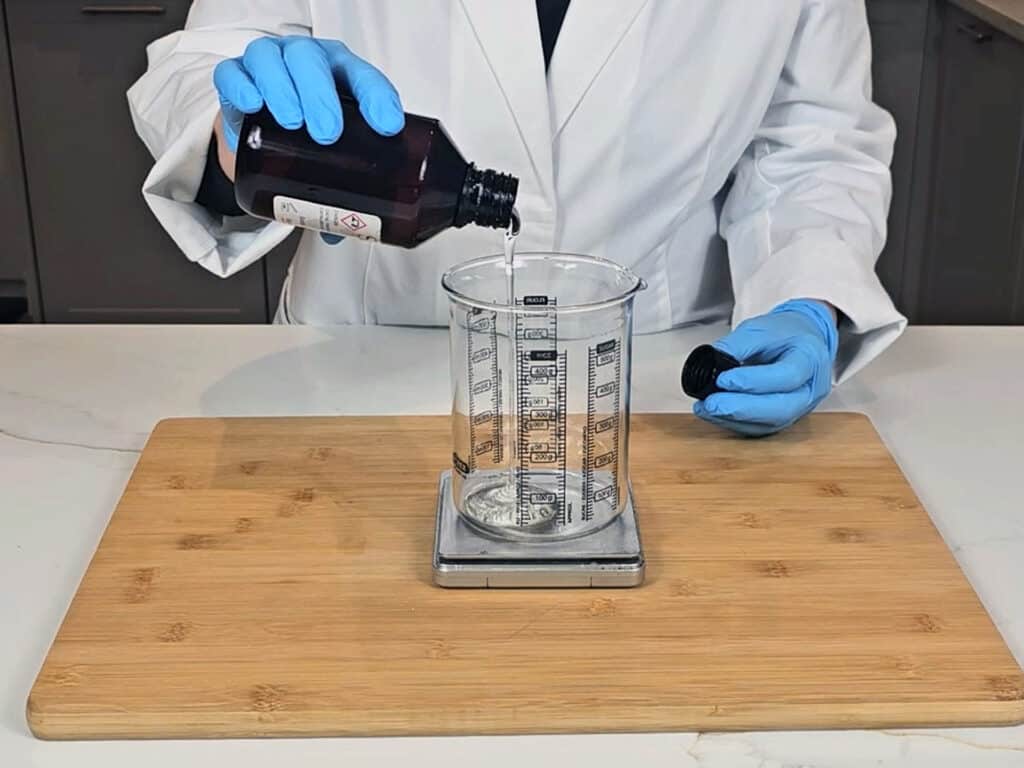 Place your Surfactants into your a heatproof container.