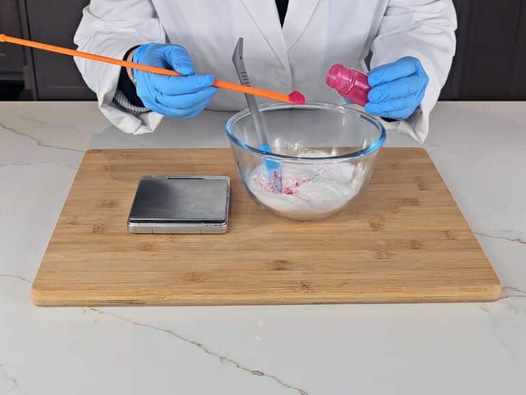add the mica to the dry ingredients