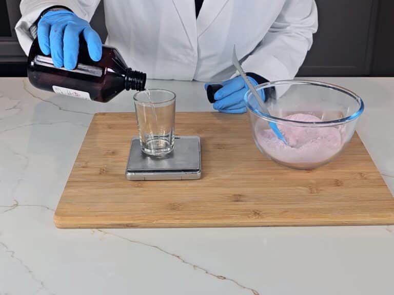 Measure and combine wet ingredients