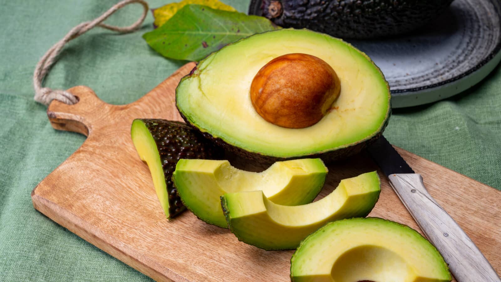 Fresh ripe avocado fruit